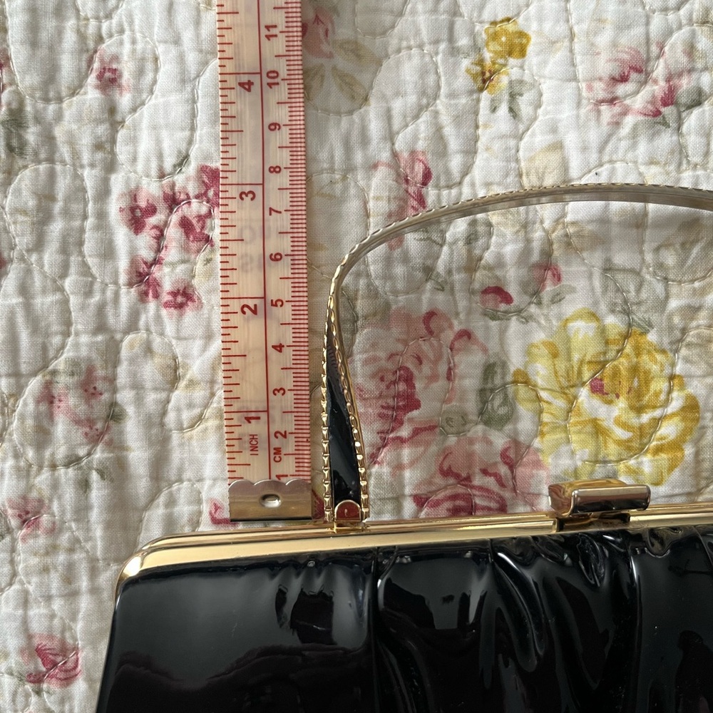 Vintage Ande Black Patent Leather Bag/Clutch “60’s” - Picture 12 of 12